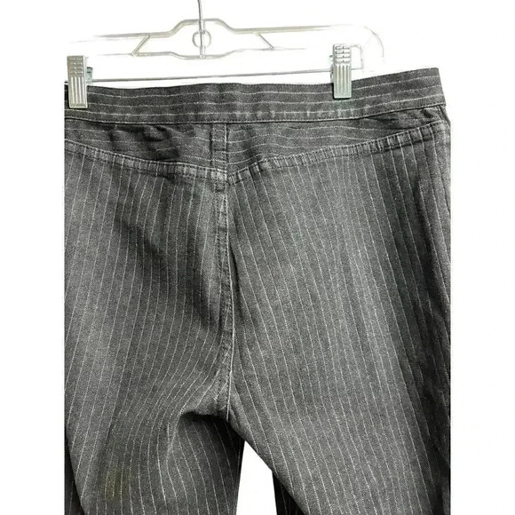 Lauren Jeans Co. Ralph Lauren Black White Pin Stripes Jeans Straight Leg Denim - Picture 8 of 9